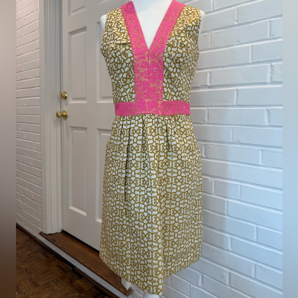 Milly Pink and Gold Dress